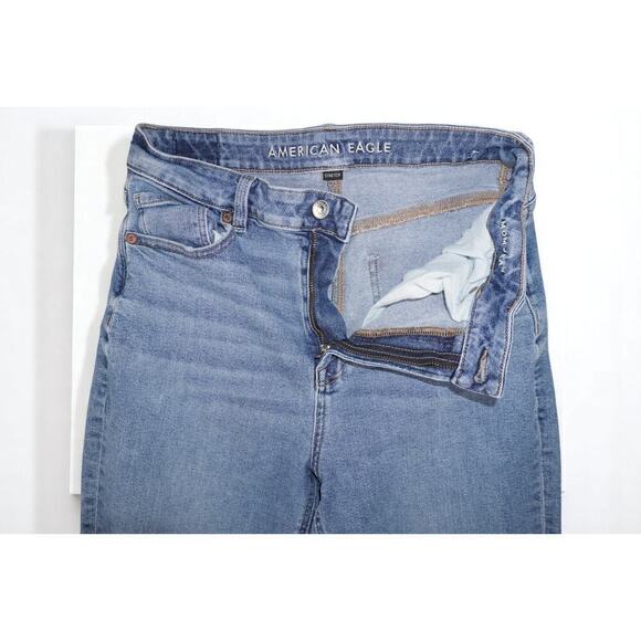 American Eagle Stretch Skinny Jeans | Size 8 Short | Mid Wash High Rise Denim - Picture 5 of 12